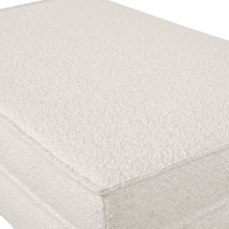 WOOOD-collectie Rodeo Hocker Op Poten Bouclã‰ Naturel