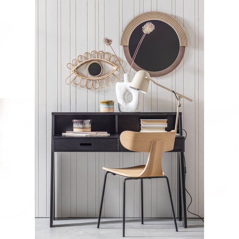 WOOOD-collectie FORM HOUTEN STOEL MET METALEN POOT NATUREL