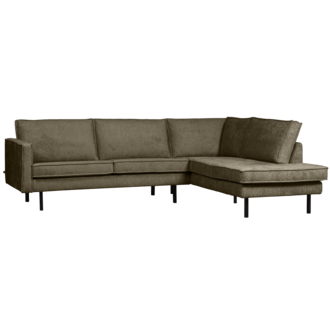 WOOOD Rodeo Hoekbank Rechts Structure Velvet Bonsai