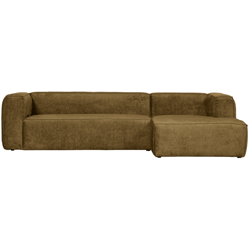WOOOD-collectie Bean Hoekbank Rechts Structure Velvet Spices