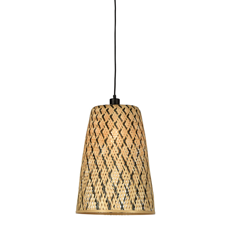 Good&Mojo-collectie Hanging lamp Kalimantan bamboo/tapered dia.34xh.48cm - S