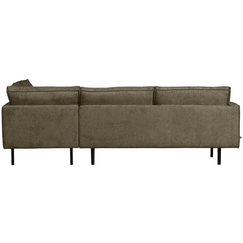 WOOOD-collectie Rodeo Hoekbank Rechts Structure Velvet Bonsai