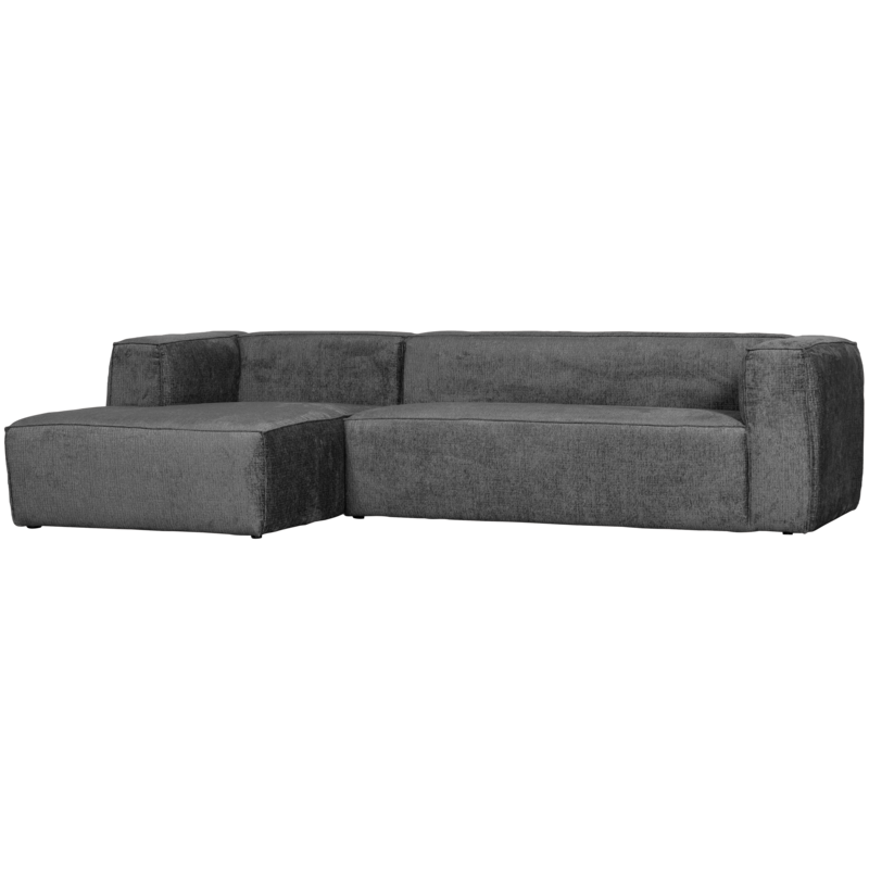 WOOOD-collectie Bean Hoekbank Links Structure Velvet Cloud Sky