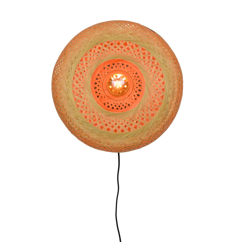 Good&Mojo-collectie Wall lamp Palawan bamboo 40x15cm natural - S