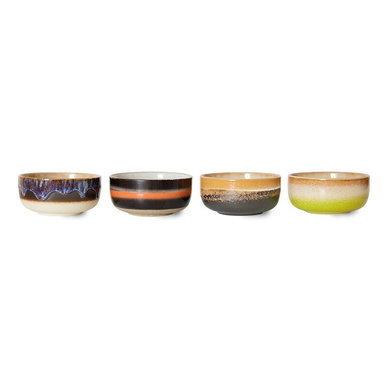 HKLIVING-collectie 70s ceramics: dessert bowls, reef (set of 4) - Copy