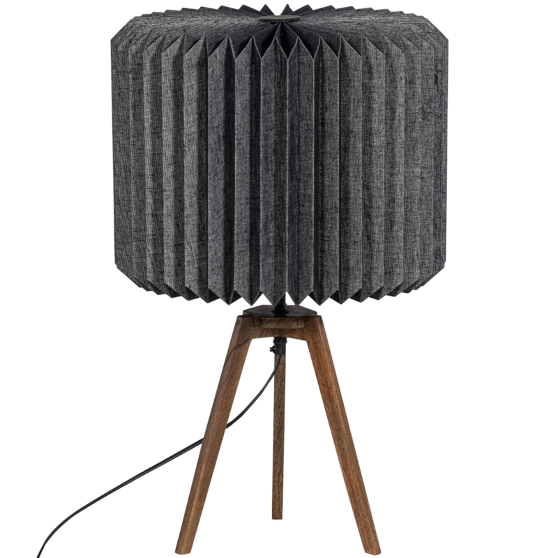 WOOOD-collectie BONES TAFELLAMP PAPIER NATUREL/ZWART