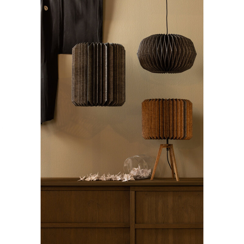WOOOD-collectie BONES TAFELLAMP PAPIER NATUREL/ZWART