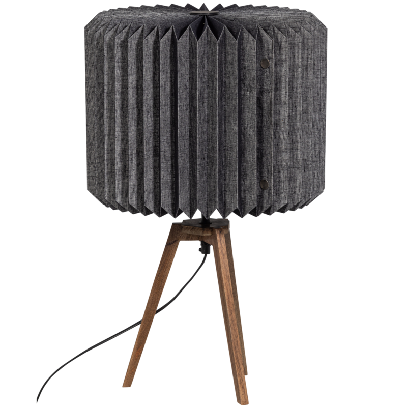 WOOOD-collectie BONES TAFELLAMP PAPIER NATUREL/ZWART