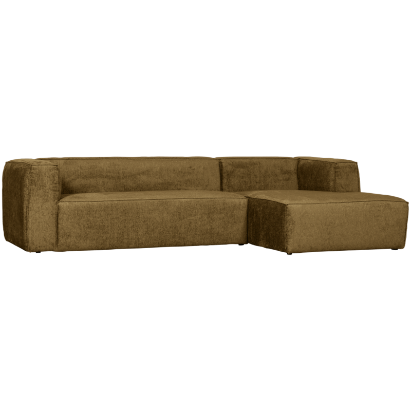 WOOOD-collectie Bean Hoekbank Rechts Structure Velvet Spices
