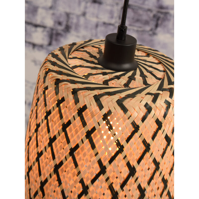Good&Mojo-collectie Hanging lamp Kalimantan bamboo/tapered dia.34xh.48cm - S