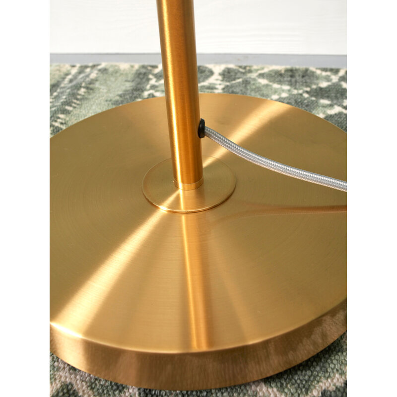 it's about RoMi-collectie Floor lamp glass/iron Carrara 3-globe l.30xh.160cm white marble print/gold