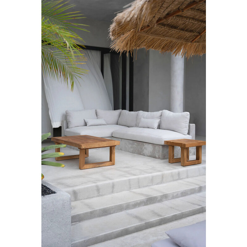 Bazar Bizar Reclaimed Teak Bijzettafel  Naturel