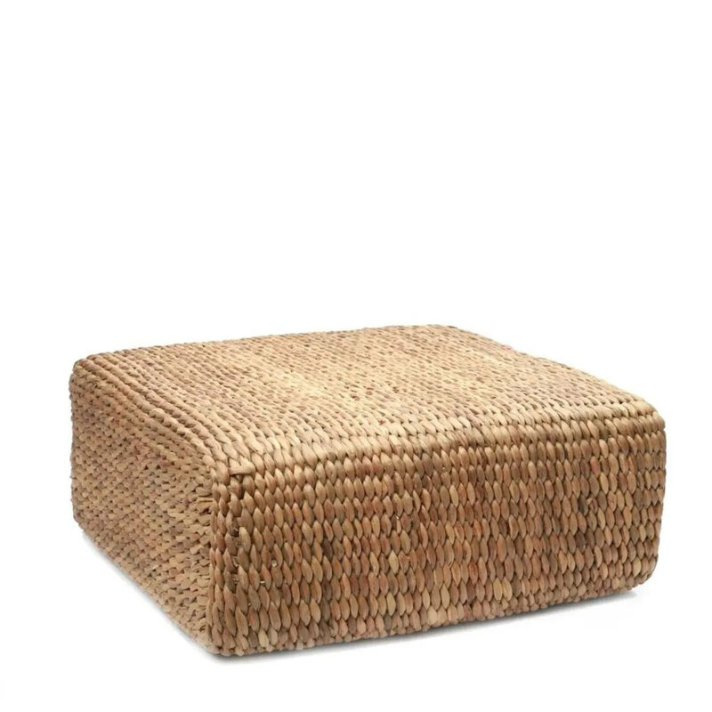 Bazar Bizar Hyacinth Pouf Square  Natural  M