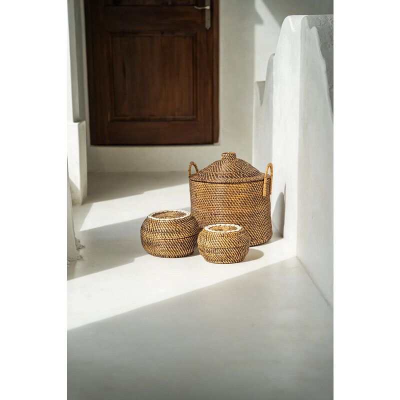 Bazar Bizar-collectie Colonial PeekaBoo Mand  Naturel Bruin  M