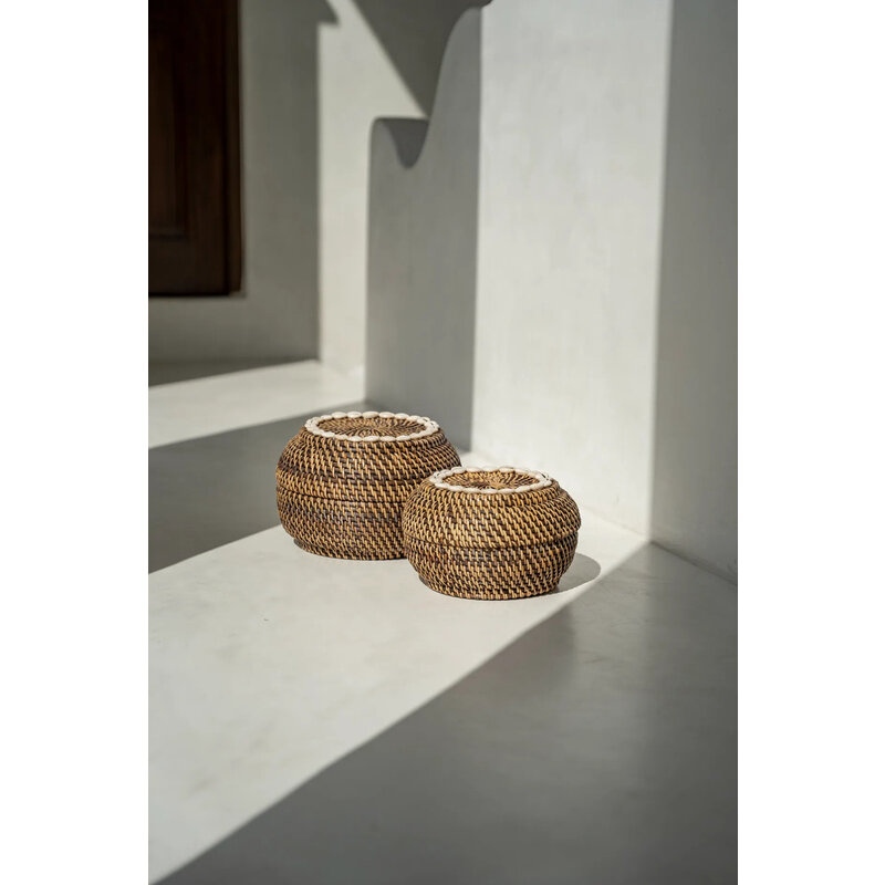 Bazar Bizar-collectie Colonial PeekaBoo Mand  Naturel Bruin  M