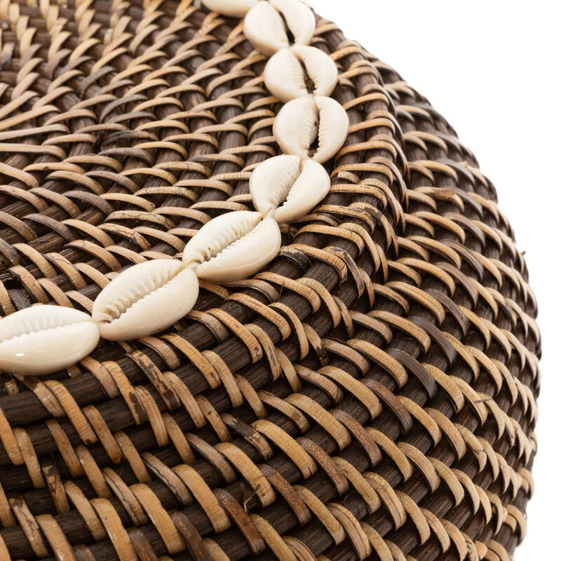 Bazar Bizar Colonial PeekaBoo Basket  Natural Brown  S