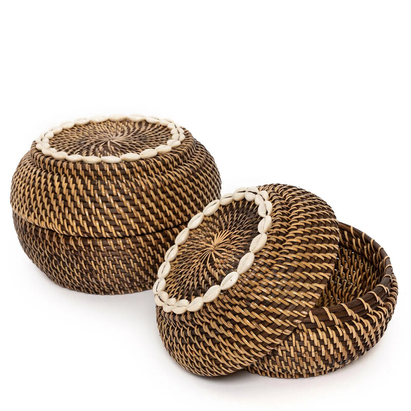 Bazar Bizar Colonial PeekaBoo Basket  Natural Brown  S