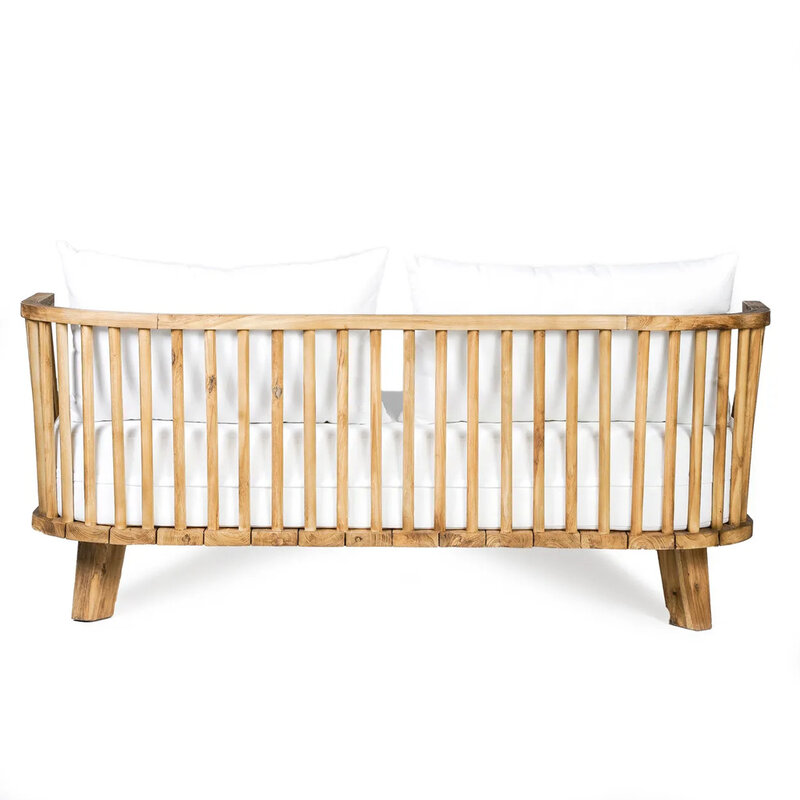 Bazar Bizar Het Dubbele Malawi Daybed  Naturel Wit