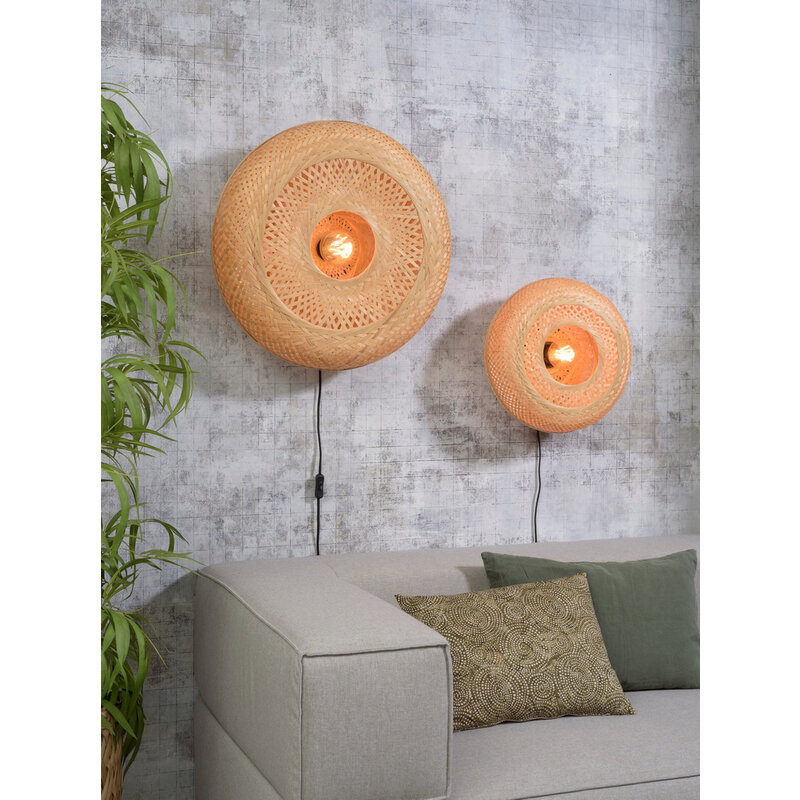 Good&Mojo-collectie Wall lamp Palawan bamboo 40x15cm natural - S