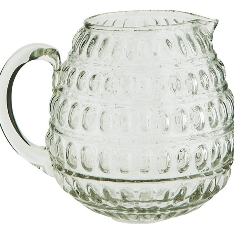 Madam Stoltz-collectie Glass jug w/ dots