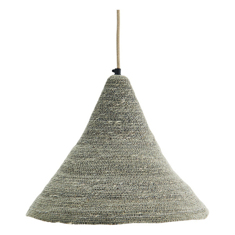 Madam Stoltz-collectie Hanglamp zeegras grijs