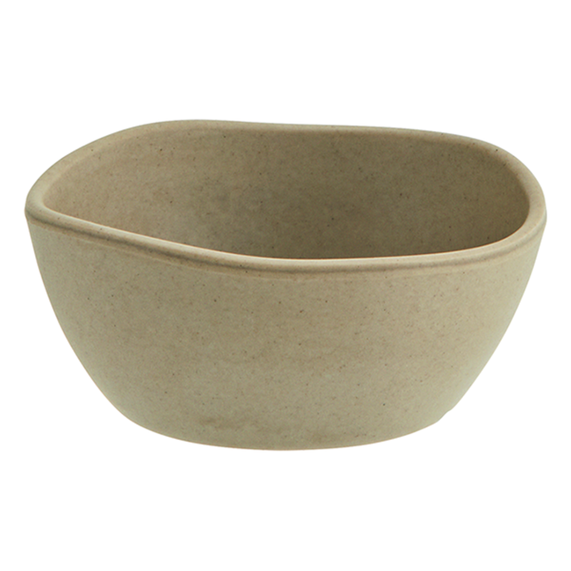 Madam Stoltz-collectie Melamine bowl Matt taupe