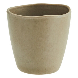 Madam Stoltz Melamine mokje taupe