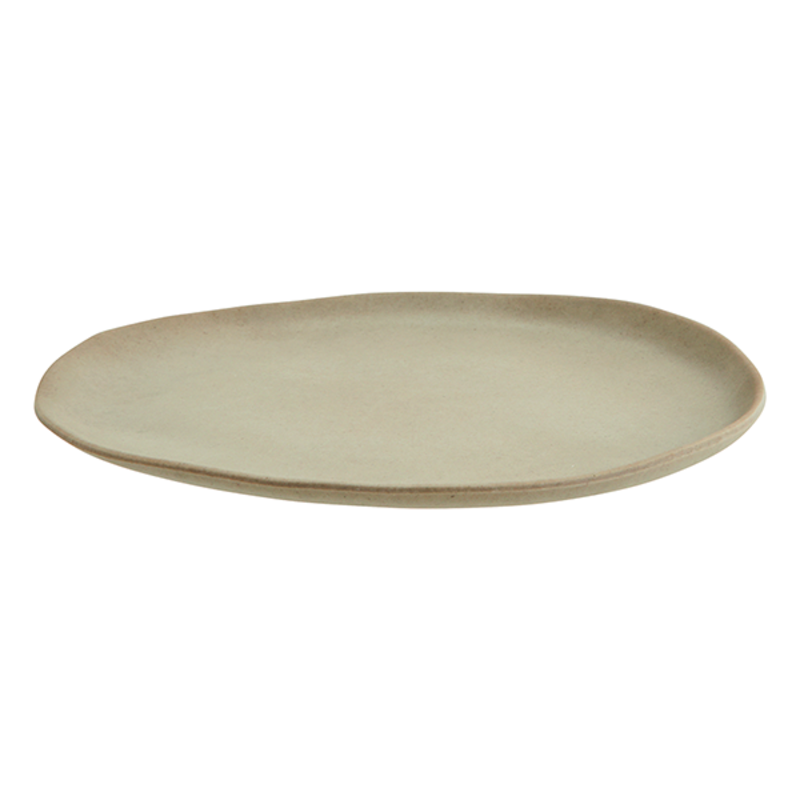 Madam Stoltz-collectie Melamine bord 20cm taupe