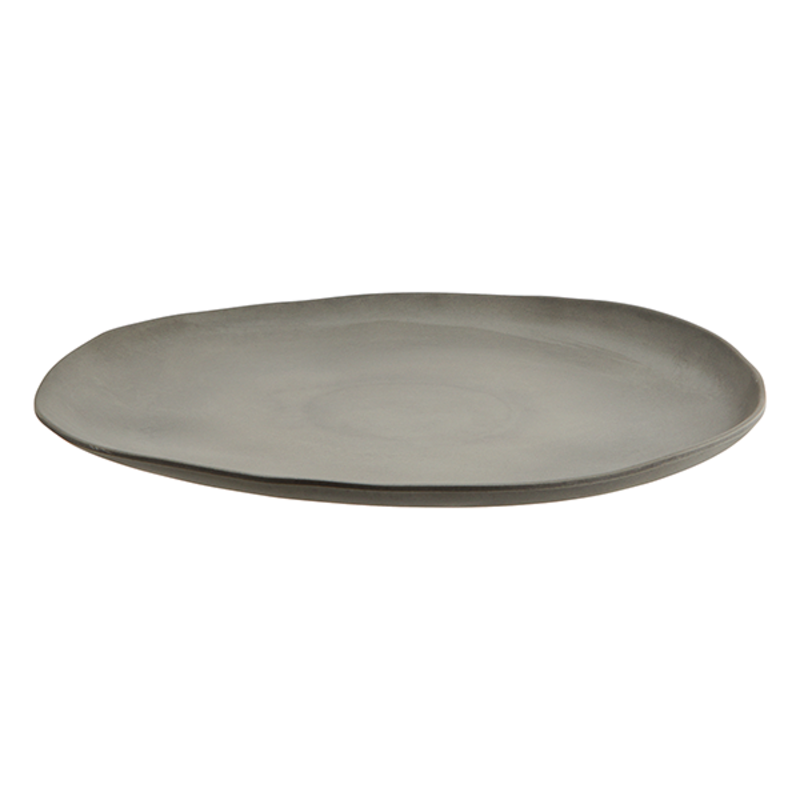 Madam Stoltz-collectie Melamine bord 27,5cm donkergrijs