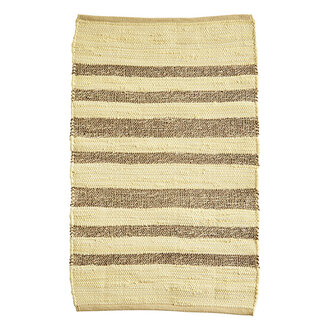 Madam Stoltz Seagrass bath matt Natural yellow