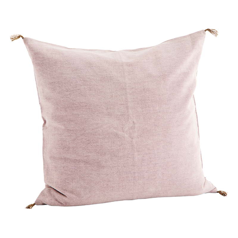 Madam Stoltz-collectie Cotton cushion cover Dusty rose
