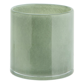 Madam Stoltz Glass flower pot Green