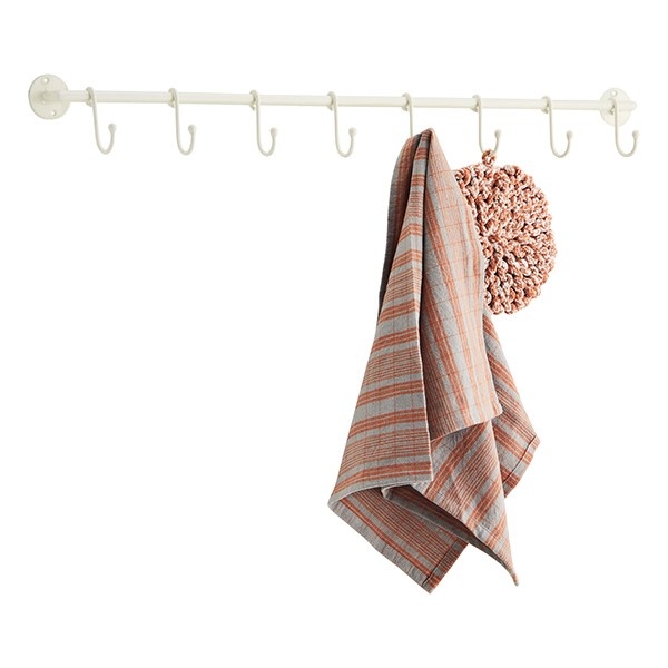 Madam Stoltz-collectie Metalen kapstok Crème