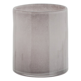 Madam Stoltz Glass flower pot Grey