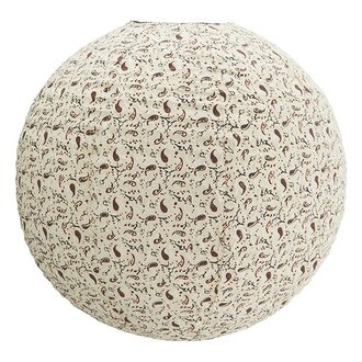 Madam Stoltz Handmade paper lamp shade Off white tomato grey