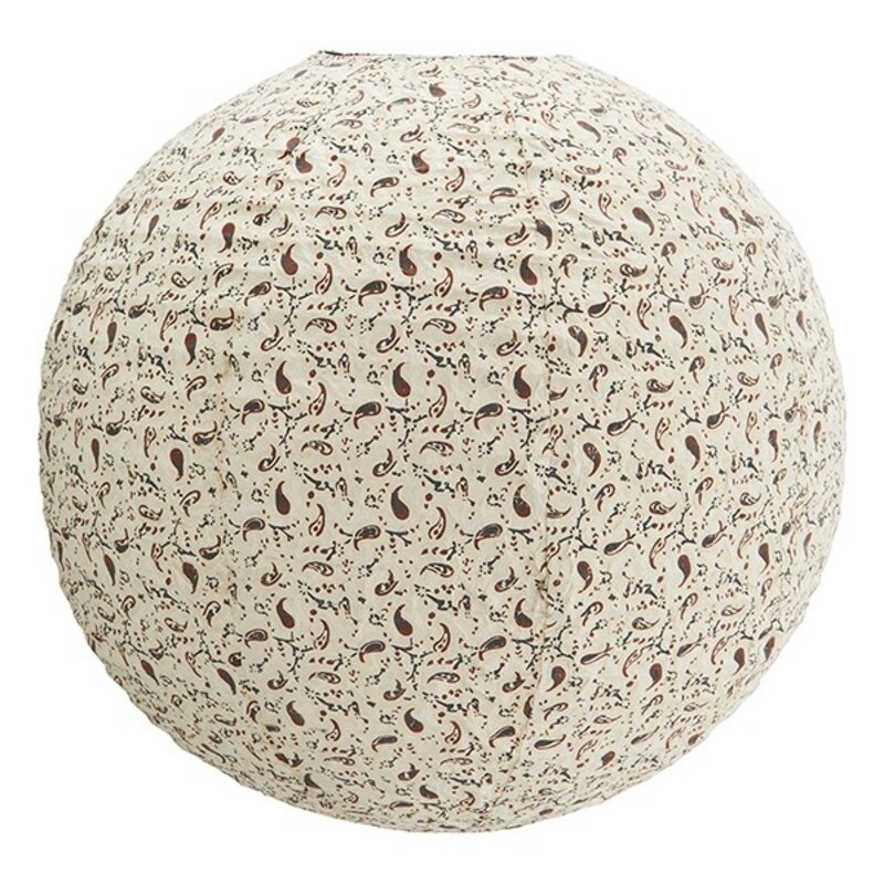 Madam Stoltz-collectie Handmade paper lamp shade Off white tomato grey