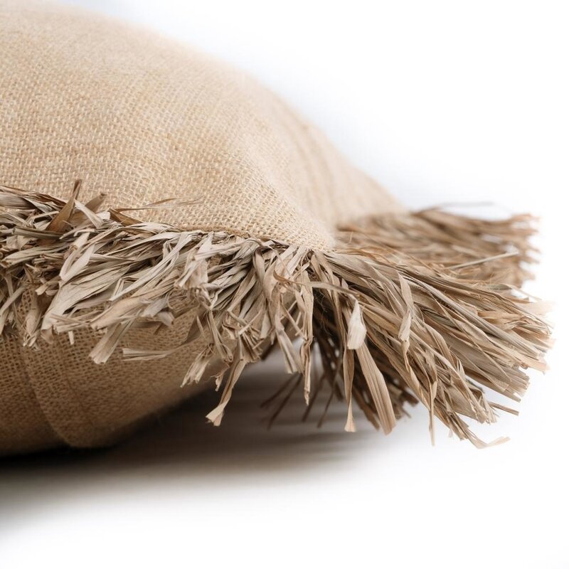 Bazar Bizar The Jute Bonita Cushion Cover - Natural - 60x60