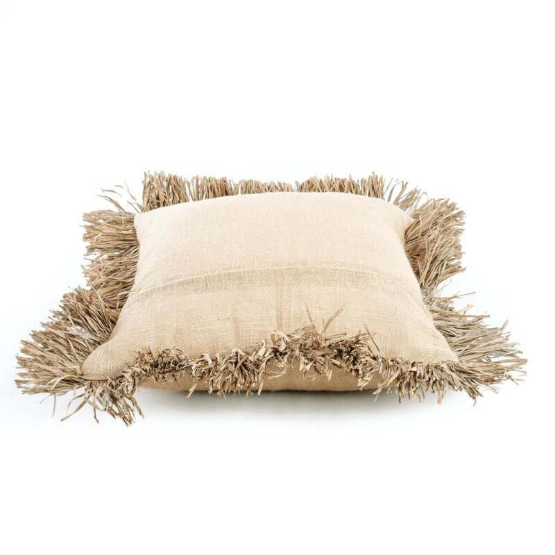 Bazar Bizar The Jute Bonita Cushion Cover - Natural - 60x60