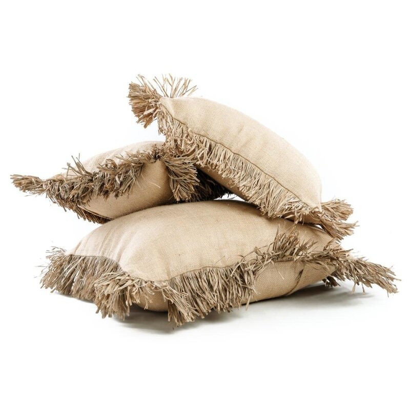 Bazar Bizar The Jute Bonita Cushion Cover - Natural - 60x60