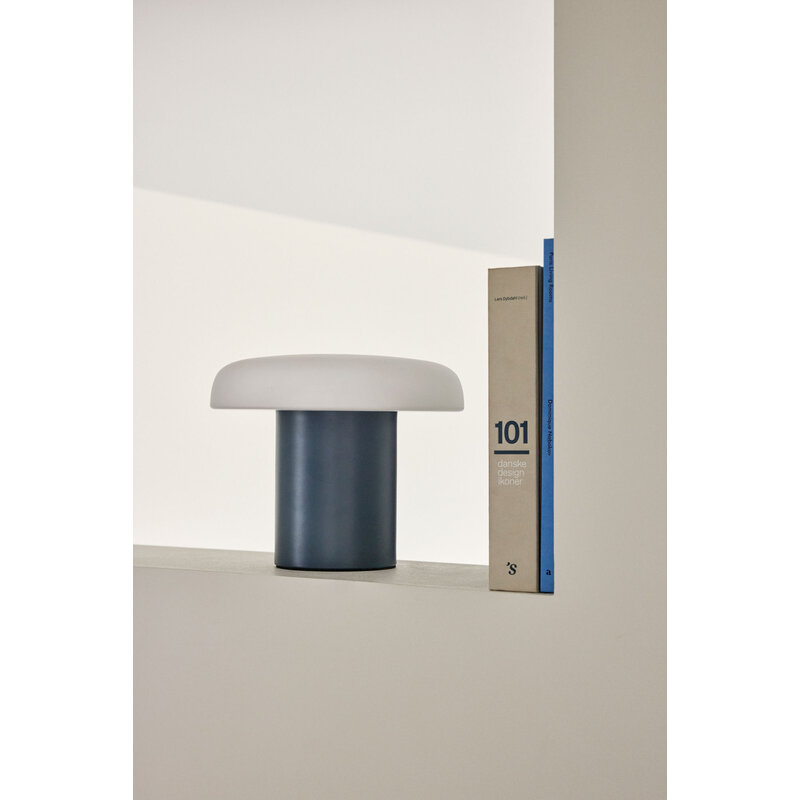 Hübsch-collectie Ateliers Tafellamp Donkerblauw/Wit