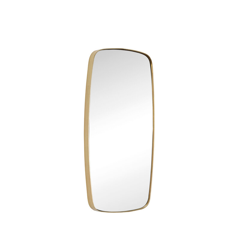 Hübsch-collectie Retro Wall Mirror Rectangular Brass