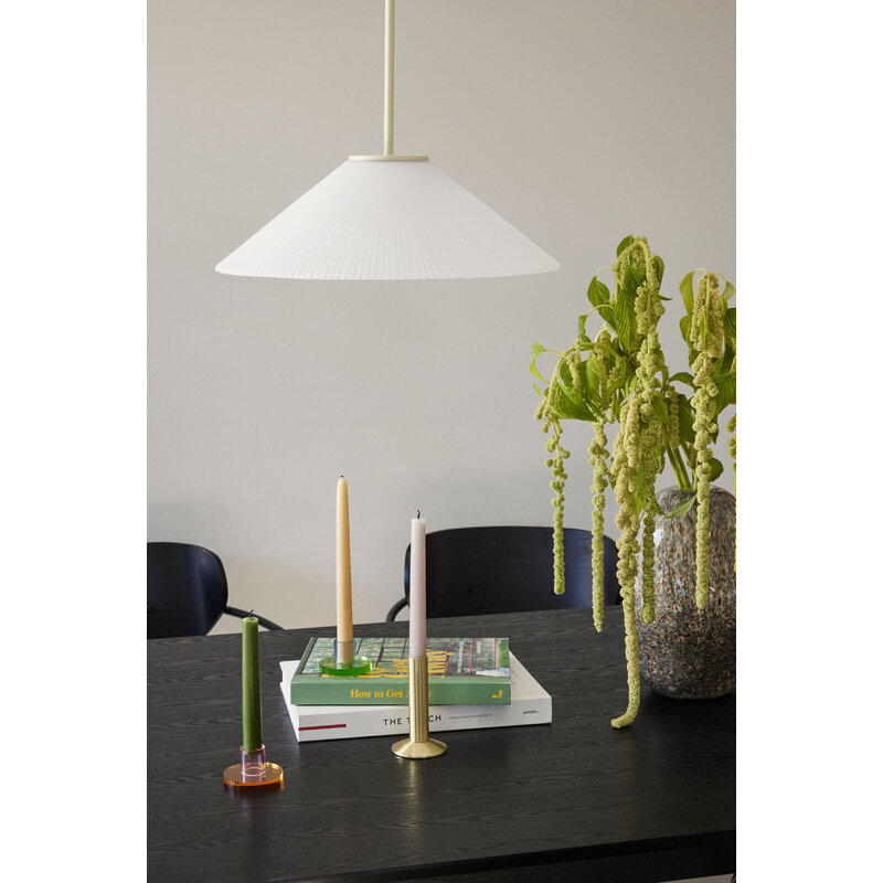 Hübsch-collectie Solid Pendant Lamp White/Sand