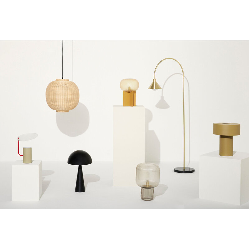 Hübsch-collectie Mush Table Lamp Tall Black