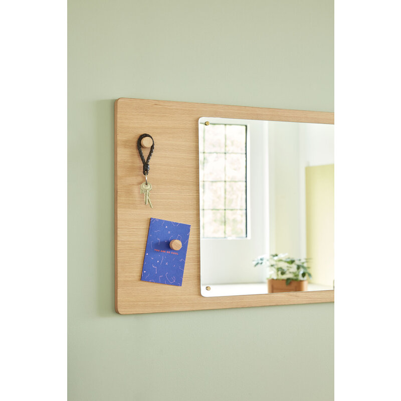 Hübsch-collectie Split Mirror Magnetic Natural