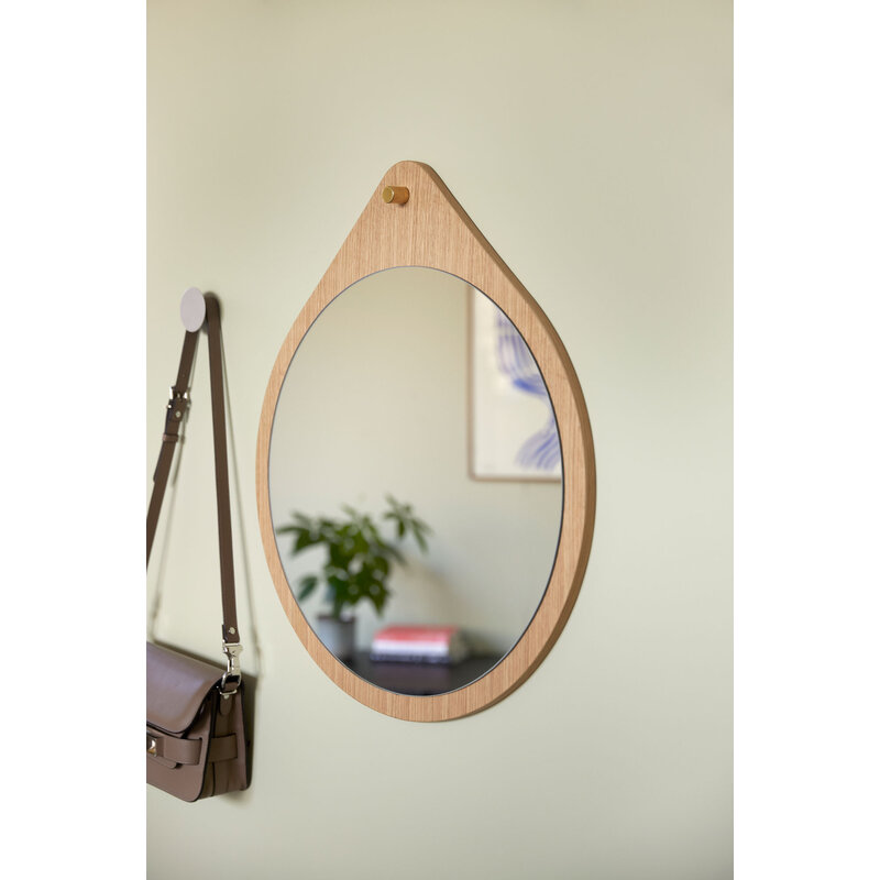 Hübsch-collectie Drop Mirror Natural