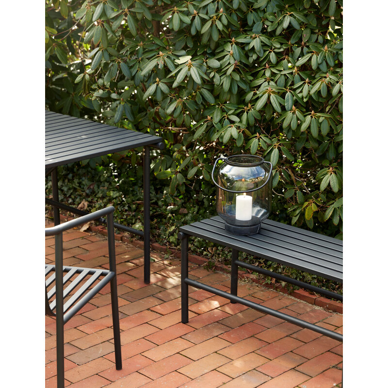 Hübsch-collectie Villa Bench Double Black