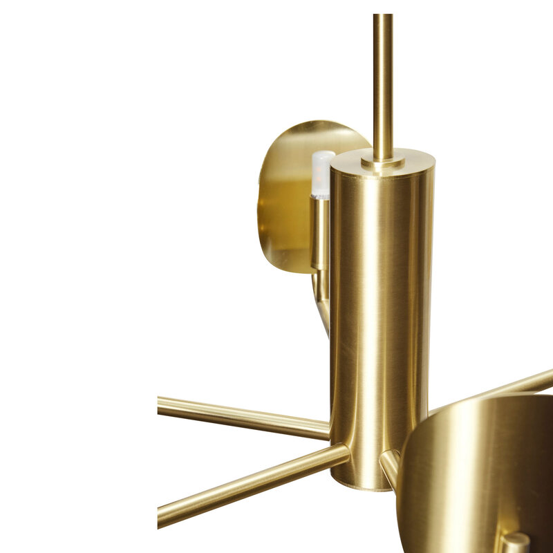 Hübsch-collectie Pomp Chandelier Brass