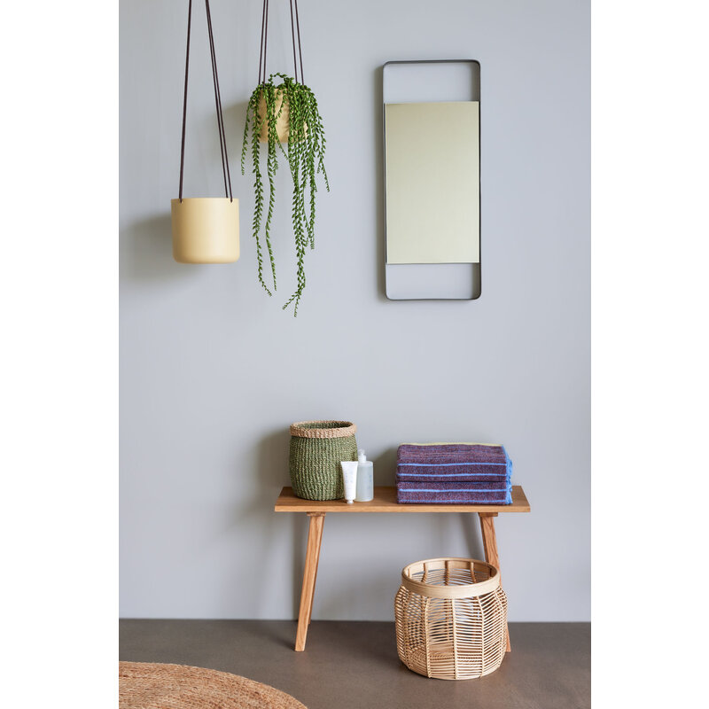 Hübsch-collectie Aware Wall Mirror Small Nickel