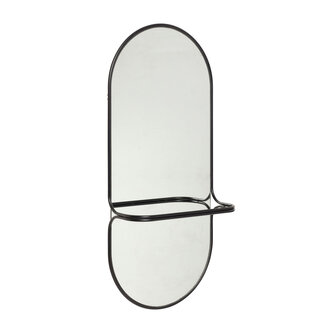 Hübsch Carry Wall Mirror Black