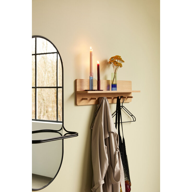 Hübsch-collectie Carry Wall Mirror Black